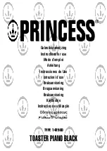 Preview for 1 page of Princess 142500 Instructions For Use Manual