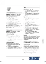 Предварительный просмотр 45 страницы Princess 162344 Manual