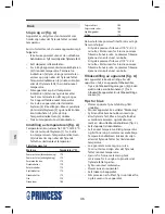 Предварительный просмотр 46 страницы Princess 182001 Manual