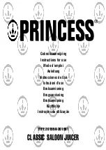 Princess 201950 Instructions For Use Manual preview