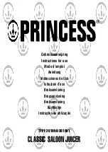 Preview for 1 page of Princess 201950 Instructions For Use Manual