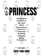 Princess 222021 Instructions For Use Manual preview