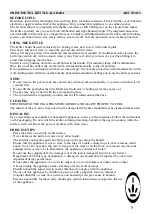 Preview for 5 page of Princess 232113 Instructions For Use Manual