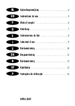 Preview for 3 page of Princess 232144 Instructions For Use Manual