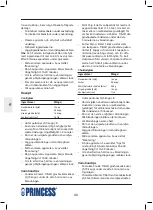 Предварительный просмотр 40 страницы Princess 282602 Manual