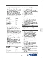 Предварительный просмотр 41 страницы Princess 282602 Manual