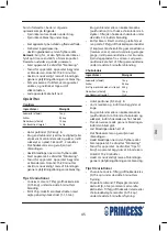 Предварительный просмотр 45 страницы Princess 282602 Manual