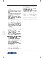 Предварительный просмотр 32 страницы Princess 282700 User Manual