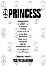 Princess 502007 Instructions For Use Manual preview