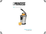 Princess Master Juicer Pro Instruction Manual preview