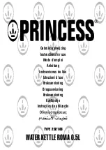 Princess Roma 232183 Instructions For Use Manual preview