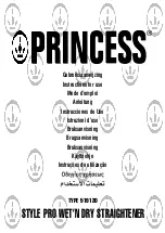 Preview for 1 page of Princess STYLE PRO 519120 Instructions For Use Manual