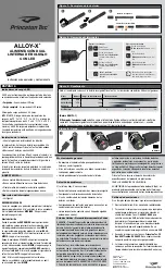 Preview for 3 page of Princeton Tec ALLOY-X SPOT HIGH Operating And Maintenance Instructions