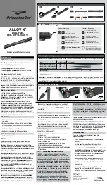 Preview for 4 page of Princeton Tec ALLOY-X SPOT HIGH Operating And Maintenance Instructions