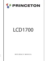 Princeton LCD1700 Reference Manual предпросмотр