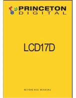 Princeton LCD17D Reference Manual предпросмотр