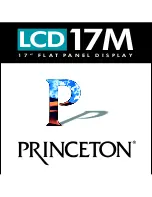 Princeton LCD17M User Manual предпросмотр