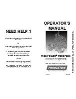 Princeton PIGGY BACK PB50 Operator'S Manual preview