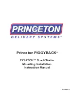 Предварительный просмотр 1 страницы Princeton PIGGYBACK EZ HITCH Installation Instructions Manual