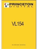 Princeton VL154 Reference Manual предпросмотр