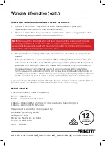 Предварительный просмотр 14 страницы Prinetti IA5007A Instruction Manual