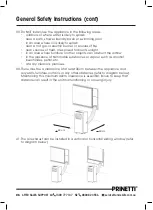 Предварительный просмотр 6 страницы Prinetti IA5036 Instruction Manual