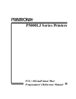 Printronix P5000LJ Series Programmer'S Reference Manual preview