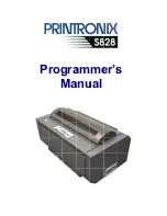 Preview for 1 page of Printronix S828 Programmer'S Manual