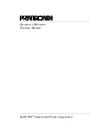 Preview for 3 page of Printronix SLPA7000e Training Manual And Reference Manual