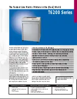 Предварительный просмотр 1 страницы Printronix T6200 Brochure & Specs