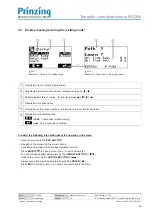 Предварительный просмотр 23 страницы Prinzing ESC300 Operating Instruction