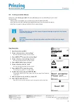 Предварительный просмотр 61 страницы Prinzing ESC300 Operating Instruction