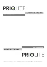 Предварительный просмотр 1 страницы Priolite M-PACK 1000 (HS) Instruction Manual