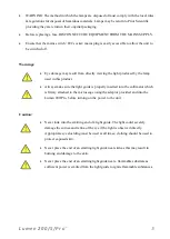 Предварительный просмотр 5 страницы Prior Lumen200 User Manual