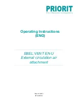 Preview for 13 page of Priorit EBEL:VENT EN-U Operating Instructions Manual