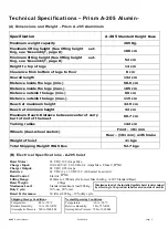 Preview for 5 page of Prism Medical UK A-205 Owner'S Manual