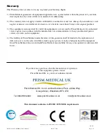 Preview for 32 page of Prism Medical UK A320B Owner'S Manual