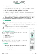 Preview for 6 page of Prism Medical mackworth FSG440 User Manual