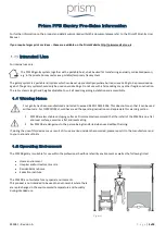 Preview for 3 page of Prism Pressure Fit 200 Gantry Quick Start Manual