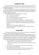 Preview for 20 page of PRITY 2CF Technical Description And Operation Instructions