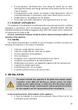 Preview for 39 page of PRITY KPW 24 Installation And Operation Manual