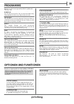 Preview for 7 page of privileg PWWT 8614 Daily Reference Manual