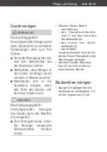 Preview for 29 page of privileg VC-H4526E-5 User Manual