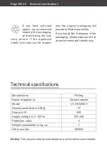 Preview for 74 page of privileg VC-H4526E-5 User Manual