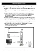 Preview for 6 page of Pro 2 Hi-Vision TV Box Owner'S Manual