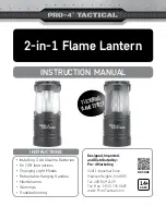 Pro-4 Tactical 2-in-1 Flame Lantern Instruction Manual preview