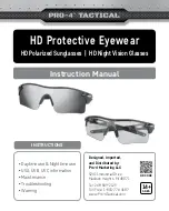 Pro-4 Tactical HD Polarized Sunglasses Instruction Manual preview