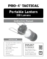 Pro-4 Tactical Portable Lantern Instruction Manual preview