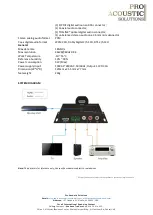 Preview for 4 page of PRO ACOUSTIC SOLUTIONS PA-AD-S05 Manual