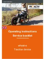 PRO ACTIV wheel-e Operating Instructions Manual preview